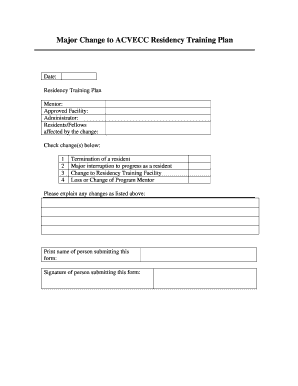 Acvecc Residency  Form