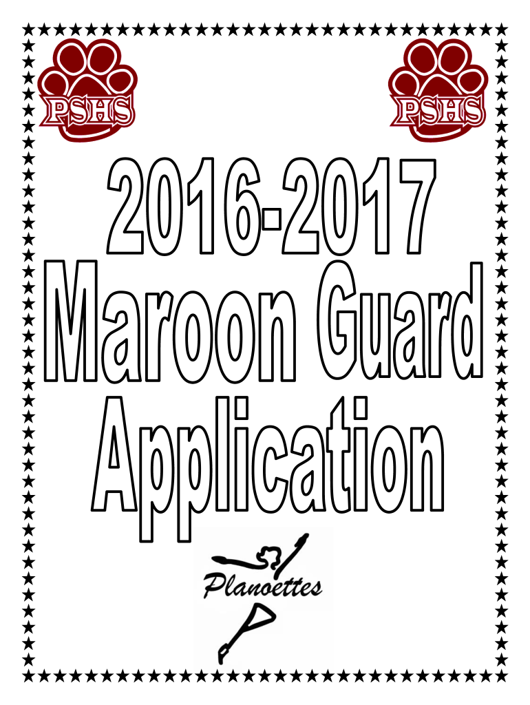  Maroon Guard Application Planoettes Planoettes 2017-2024
