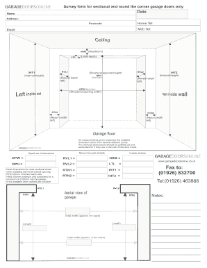 Door Survey Sheet  Form