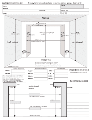 Door Survey Sheet  Form