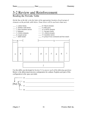 5 2 Review and Reinforcement Answer Key  Form