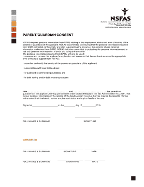 Nsfas Consent Form