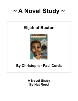 Elijah of Buxton PDF  Form