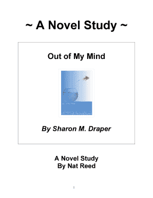 Out of My Mind Novel Study PDF  Form