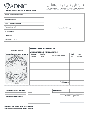 Adnic Dental Claim Form