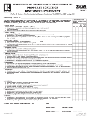 NEWFOUNDLAND and LABRADOR ASSOCIATION of REALTORS PROPERTY  Form