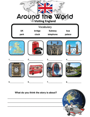 Visiting England Worksheets for Kids  Form