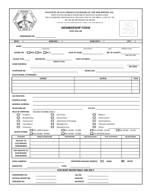 Iecep Membership Form
