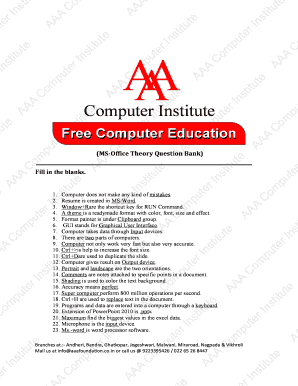Aaa Computer Institute Nagpada  Form