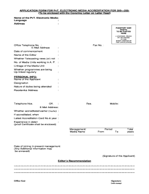 Accreditation  Form