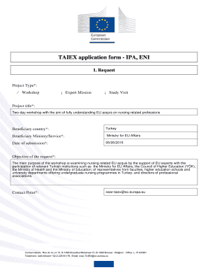 Taiex Application Form