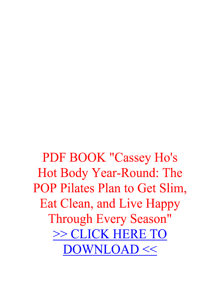 Cassey Ho Hot Body Year Round PDF  Form