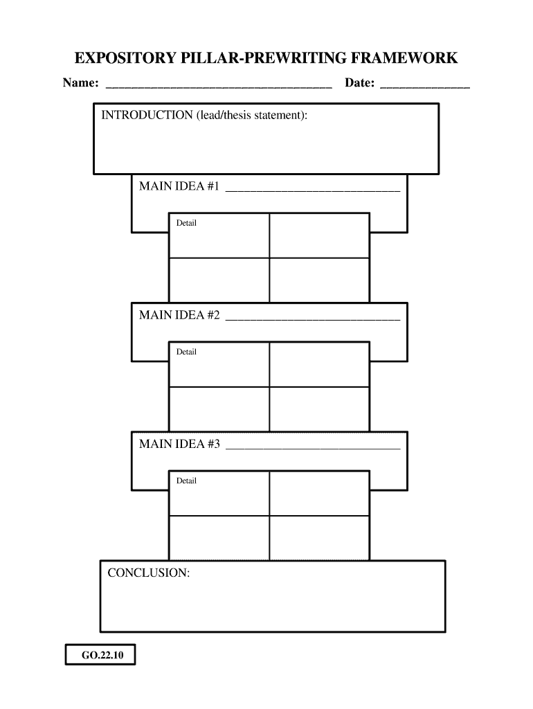 Expository Writing Pillar PDF  Form