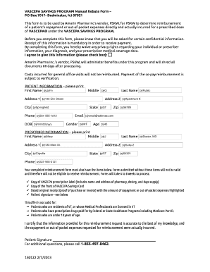 Vascepa Rebate Form