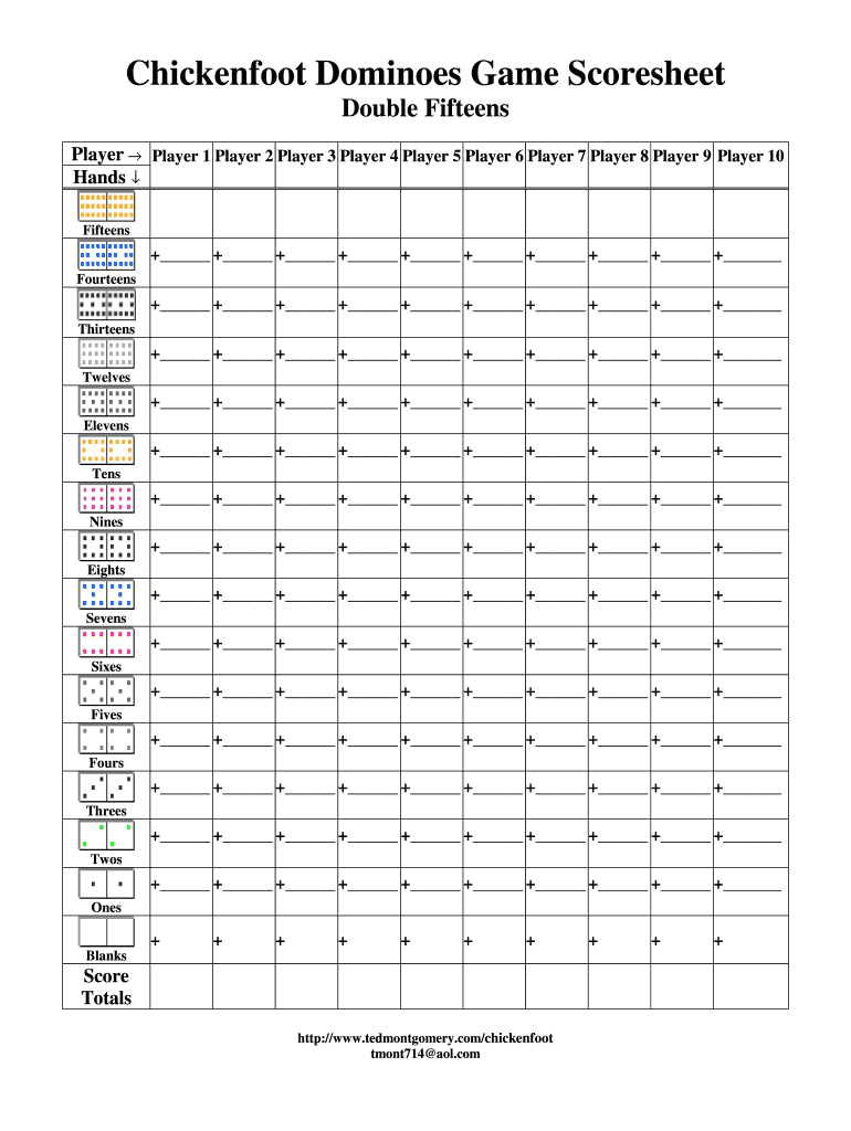 Double Fifteens  Form