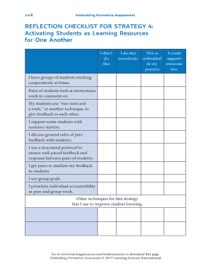 Formative Assessment Template