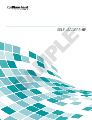 Situational Leadership Workbook PDF  Form