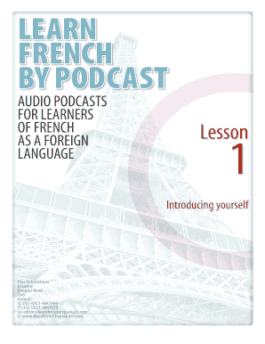 Learn French by Podcast Lesson 1 PDF  Form