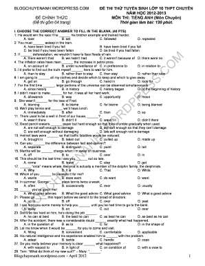 Blogchuyenanh  Form