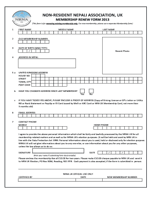 Nrn Card Uk  Form