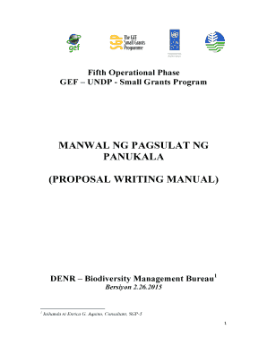 Halimbawa Ng Panukalang Proyekto PDF  Form