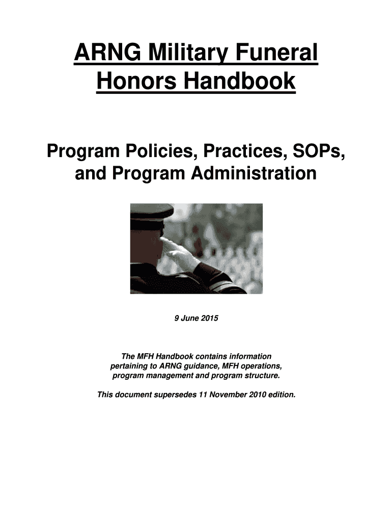 Get and Sign Military Funeral Honors Handbook  Form