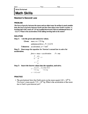 Skills Worksheet Math Skills Answer Key  Form