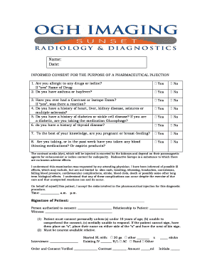 Ct Scan Consent Form