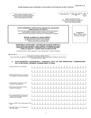 Karta Pobytu Application Form