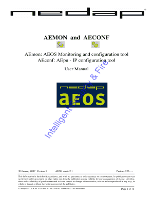 Nedap Aeos User Manual  Form