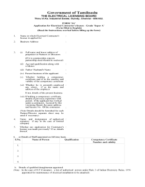 Tneb B Licence Application Form PDF