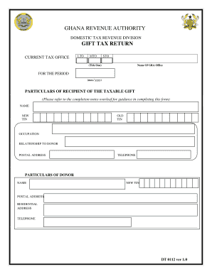 Ghana Revenue Authority Form