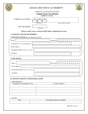 Gra Tax Clearance Certificate  Form