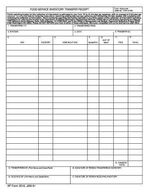 Af Form 3516