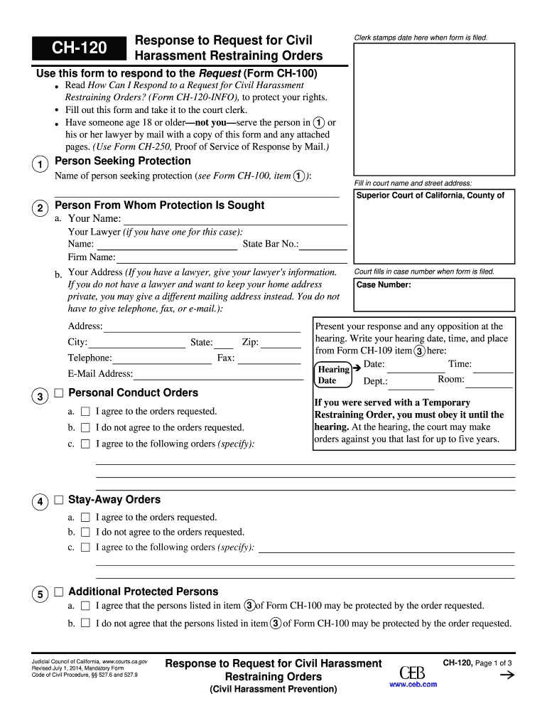  Ch 120 Fillable Form 2014