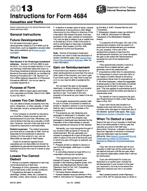 Instructions for Form 4684 Instructions for Form 4684 , Casualties and Thefts