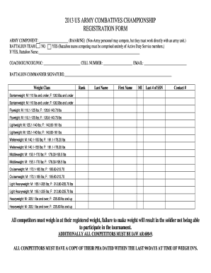 Army Registretion  Form