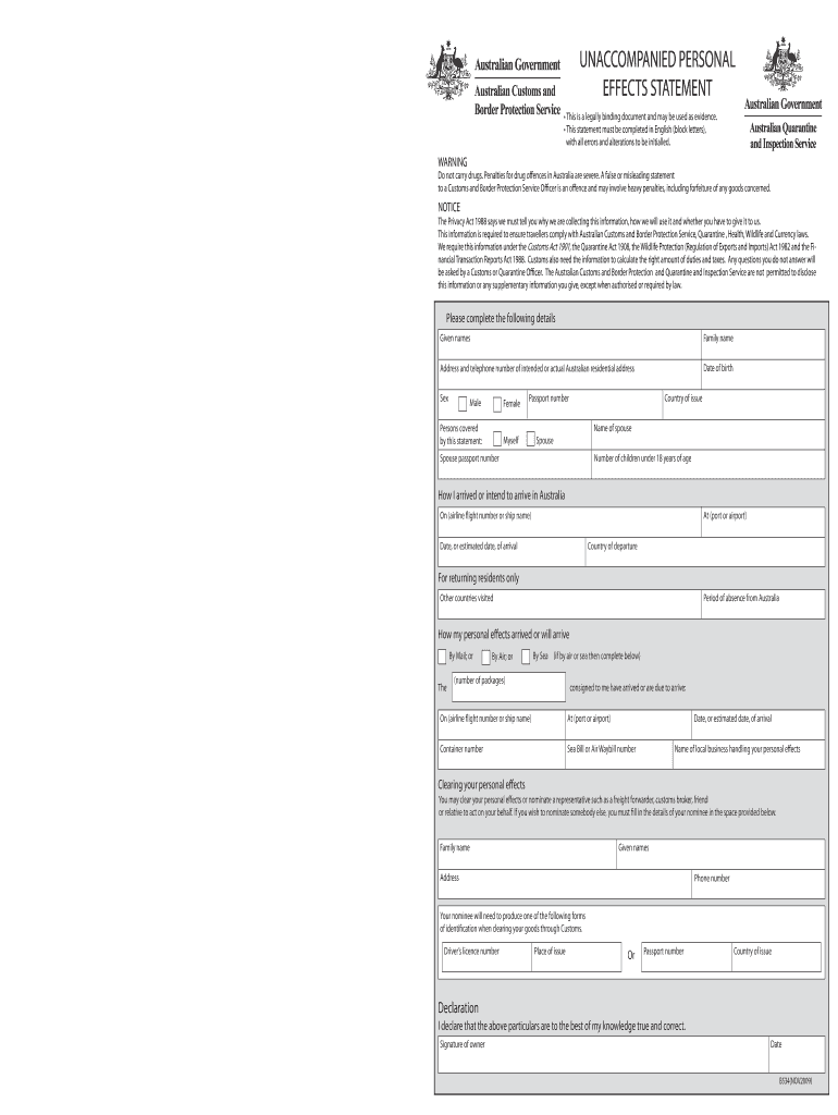 B534 Form