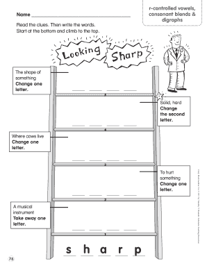 Word Ladders K 1 PDF  Form