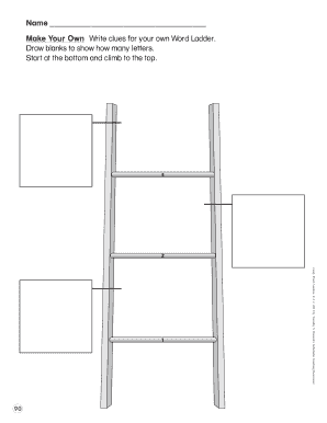 Word Ladder Template  Form