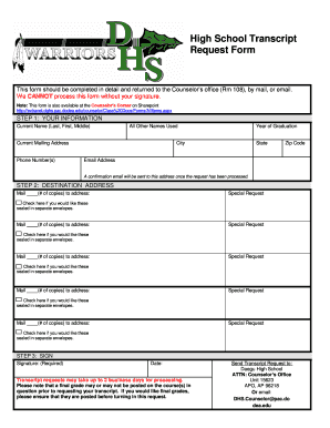 How to Send Online Transcripts from Daegu High School Form