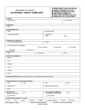 Opnav 5580 8  Form