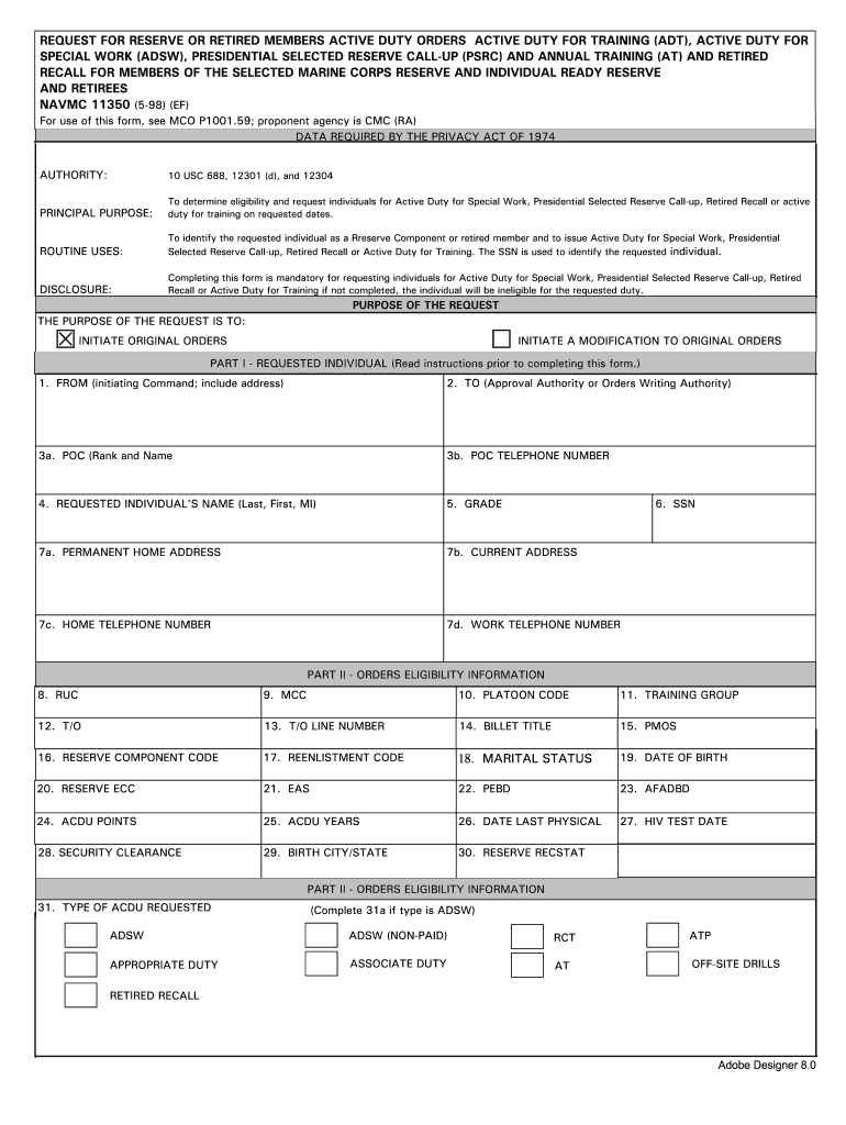  Navmc 11350 1998-2024