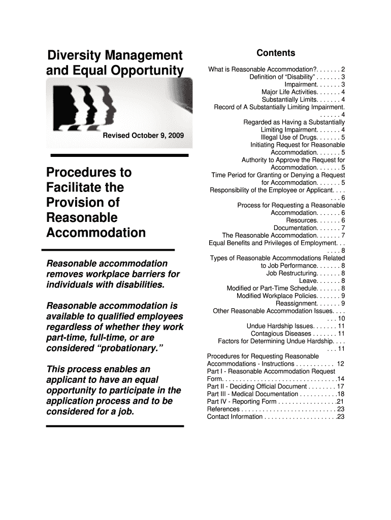 Pamphlet Accommodation  Form