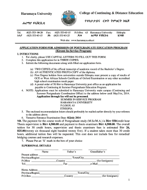 Haramaya University Summer Student Grade Report  Form