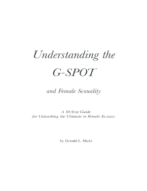 The G Spot in Words and Pictures PDF  Form