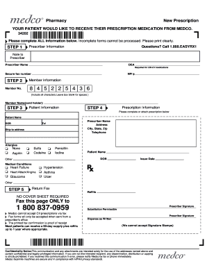 Express Scripts Fax Form