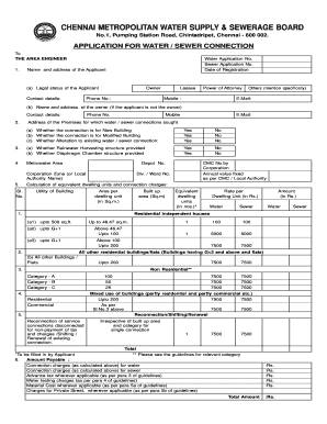 Cmwssb New Connection  Form