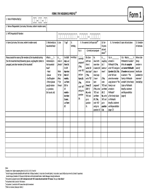 Family Profiling Form