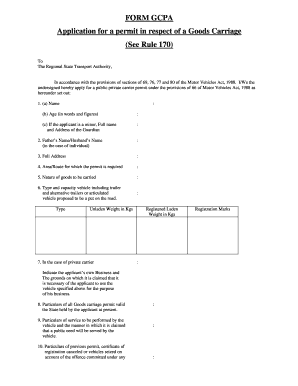 Gcpa Form